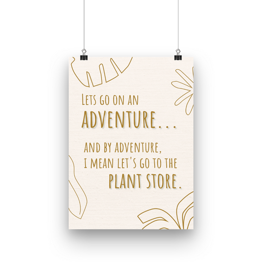 Adventure to the Plant Store - Wall Poster - Le Botanist